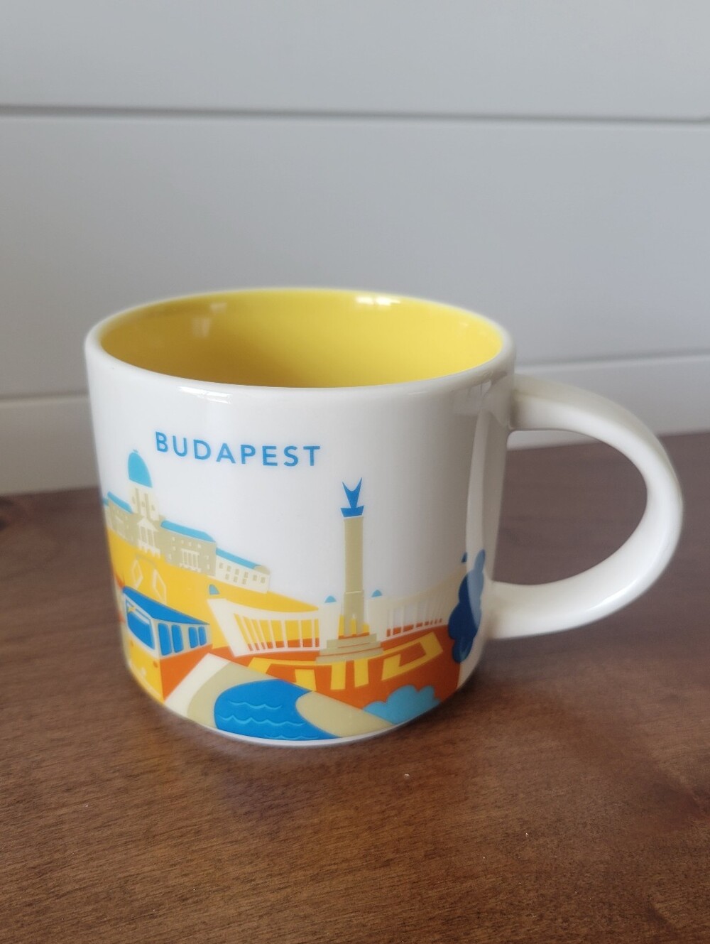 Starbucks Budapest You Are Here Ceramic Coffee Mug Cup 14oz